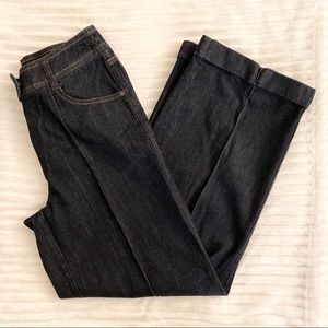 Motto Wide Leg Dark Wash Jeans